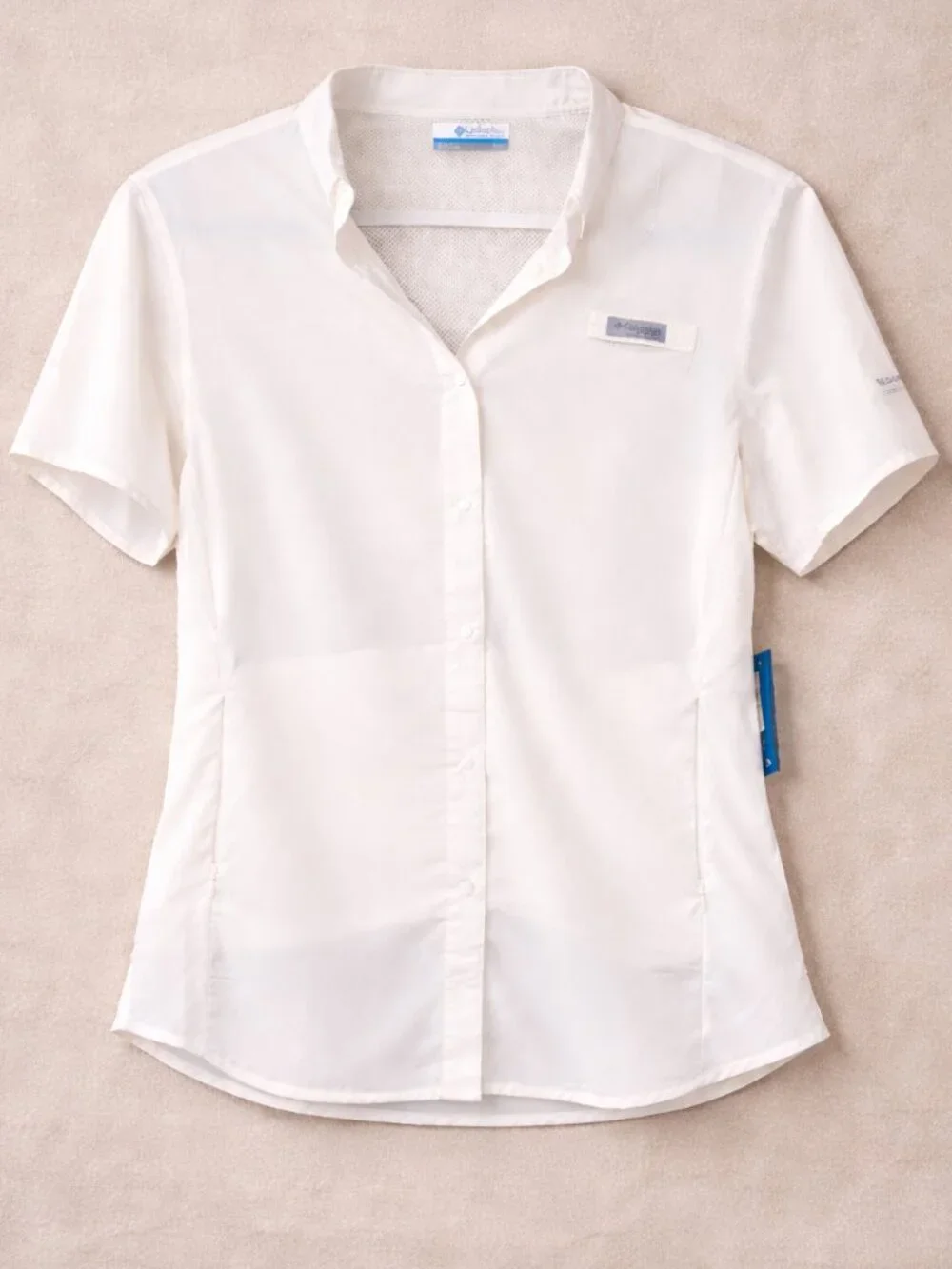 Columbia PFG Tamiami II Short Sleeve Fishing Shirt - White - NWT Large - Picture 2 of 8